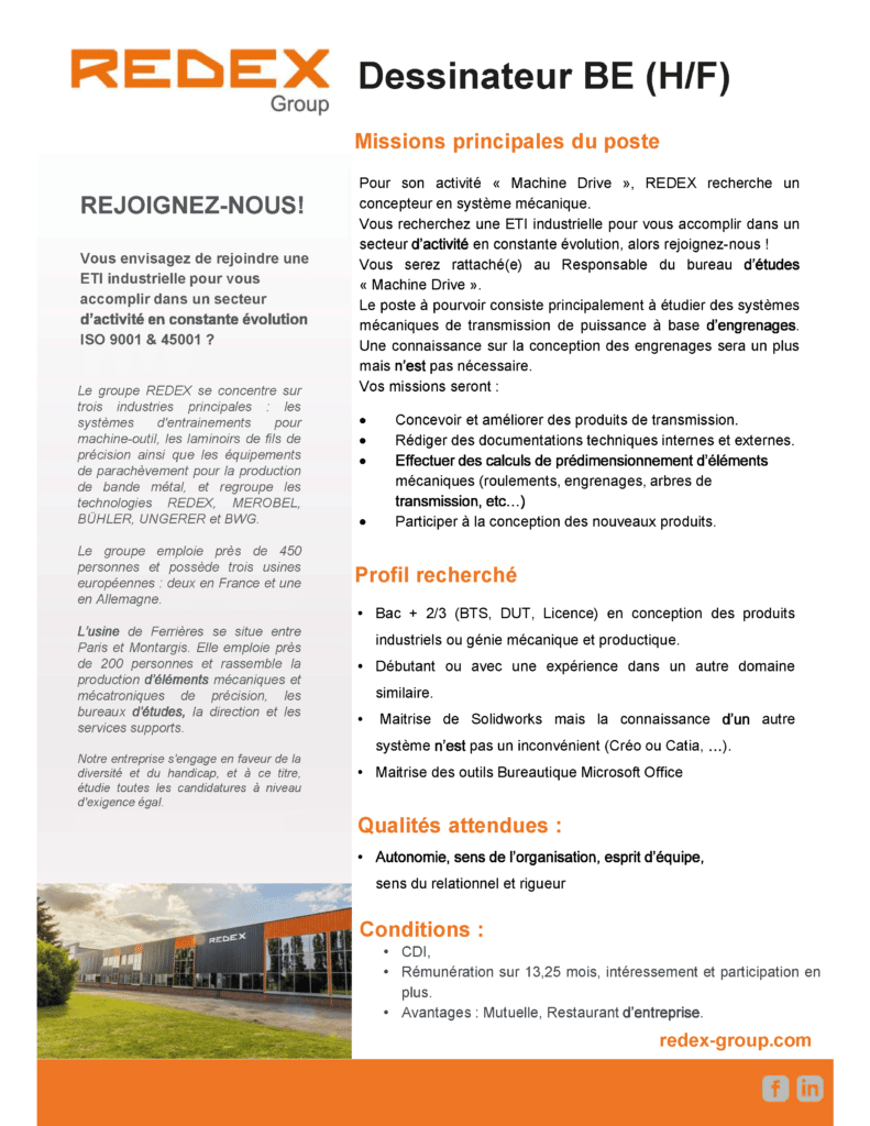 Dessinateur BE (H/F)