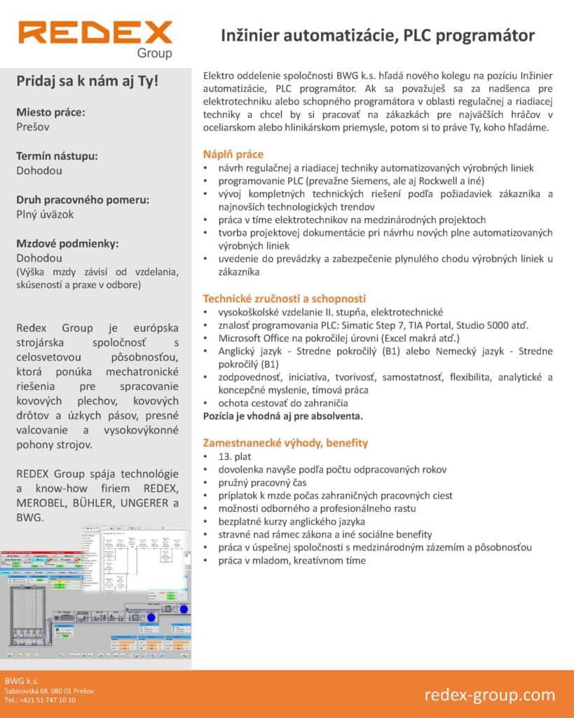 Inžinier automatizácie, PLC programátor